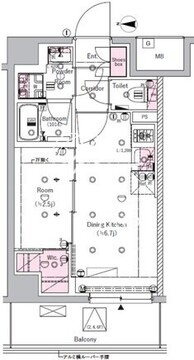 シーフォルム北千住 404 間取り図