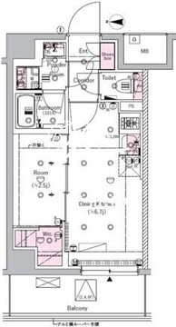 シーフォルム北千住 704 間取り図