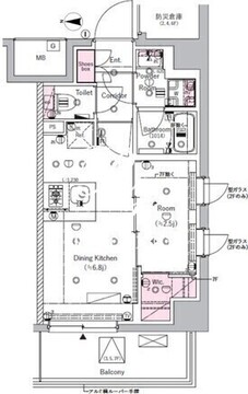 シーフォルム北千住 505 間取り図