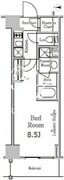 レジディア千駄木 302 間取り図