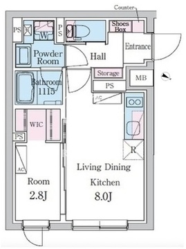 デュオメゾン池袋オヴェスト 103 間取り図