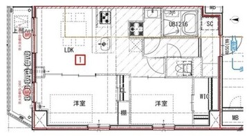 エスグランデ大島ガーデンテラス 704 間取り図