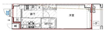 エスグランデ大島ガーデンテラス 203 間取り図