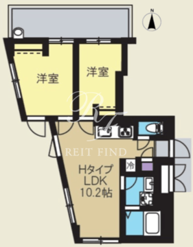 クリアル新高円寺 301 間取り図