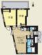 クリアル新高円寺 301 間取り図