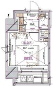 ブランシエスタ浅草蔵前 1405 間取り図