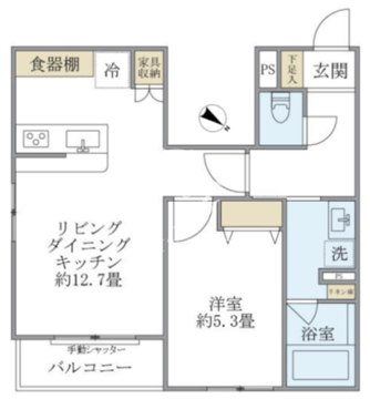 ザ品川イーストレジデンス 102 間取り図