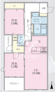 The MANOR KYODO 203 間取り図