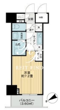 グランド・ガーラ銀座 506 間取り図