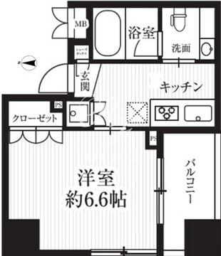 HF千駄木レジデンス 506 間取り図