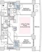 ラ・トゥール汐留 4805 間取り図