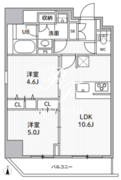 エスレジデンス住吉アクアハト 401 間取り図