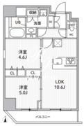 エスレジデンス住吉アクアハト 601 間取り図