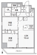 エスレジデンス住吉アクアハト 801 間取り図