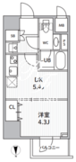 エスレジデンス住吉アクアハト 603 間取り図