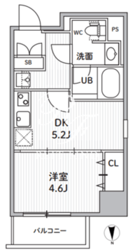 エスレジデンス住吉アクアハト 304 間取り図