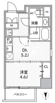 エスレジデンス住吉アクアハト 604 間取り図