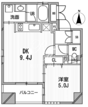 クリオ三田ラ・モード 1101 間取り図