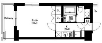 エスティメゾン武蔵小山2 206 間取り図