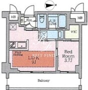 ヴィスタコート幡ヶ谷 405 間取り図