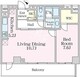 グラマシー恵比寿 402 間取り図