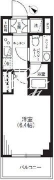 プレミアムキューブ大崎 309 間取り図