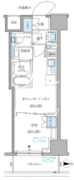 パークアクシス住吉ガーデンスクエア 309 間取り図