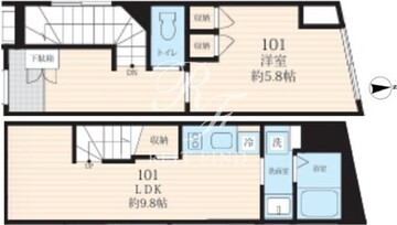 ザ・レジデンス下北アネックス 101 間取り図