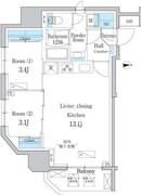 デュオフラッツ浅草田原町ネスト 501 間取り図