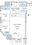デュオフラッツ浅草田原町ネスト 901 間取り図