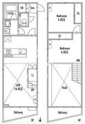 グランパセオ阿佐ヶ谷2 301 間取り図
