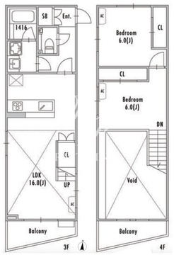 グランパセオ阿佐ヶ谷2 301 間取り図