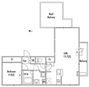 グランパセオ阿佐ヶ谷2 401 間取り図