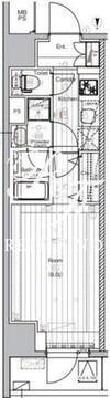 プレミアムキューブG東新宿 803 間取り図