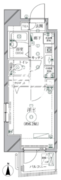 リクレイシア西麻布 1-401 間取り図
