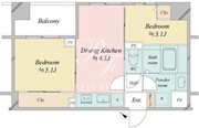 ドゥーエ銀座イースト3 302 間取り図