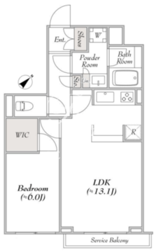 ポラスト代々木上原 303 間取り図
