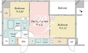 ドゥーエ銀座イースト3 901 間取り図