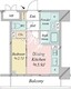 ドゥーエ銀座イースト3 910 間取り図