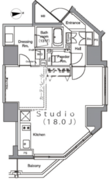 パークハビオ麻布台 201 間取り図
