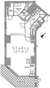 パークハビオ麻布台 101 間取り図