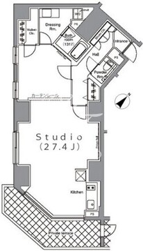パークハビオ麻布台 101 間取り図