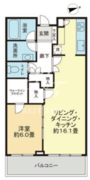白金タワー 2501 間取り図