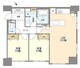 ラサンテ五反田 1007 間取り図