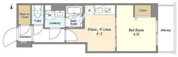クラリティア入谷 308 間取り図