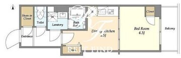 クラリティア入谷 206 間取り図