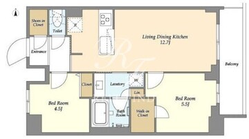 クラリティア入谷 1206 間取り図
