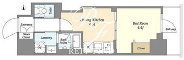 クラリティア入谷 1007 間取り図
