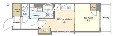 クラリティア入谷 706 間取り図