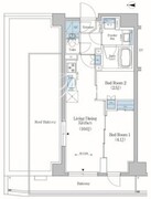 アーバネックス住吉 1302 間取り図